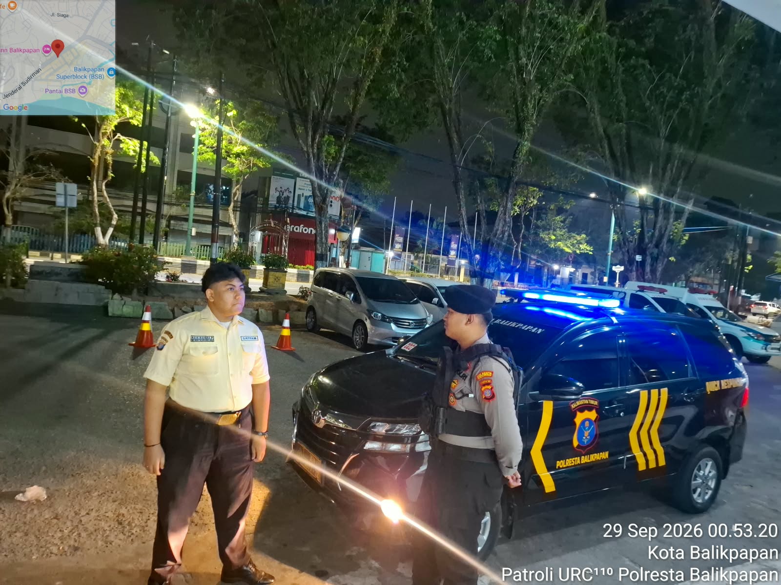 Jaga Keamanan dan Ketertiban, Sat Samapta Polresta Balikpapan Patroli Malam Cegah Kejahatan Jalanan dan Balap Liar