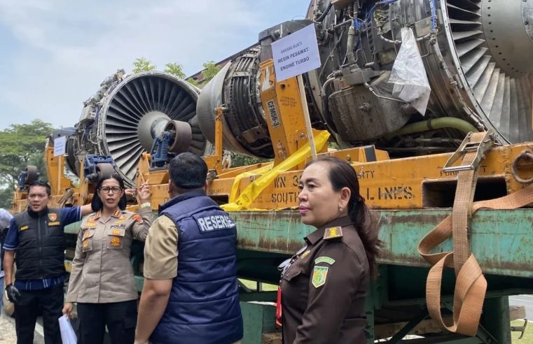 Tiga Mesin Pesawat Bekas Senilai Rp30 Miliar Diamankan di Batam, Empat Orang Jadi Tersangka