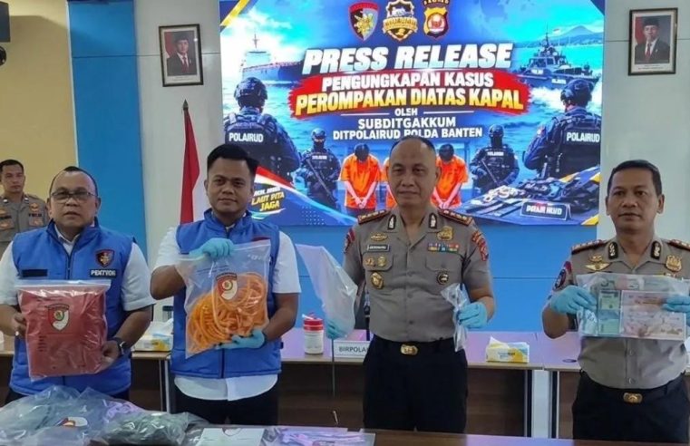 Tiga Tersangka Jaringan Pencurian Suku Cadang Kapal di Merak–Bojonegara Diamankan, Kerugian Capai Ratusan Juta Rupiah