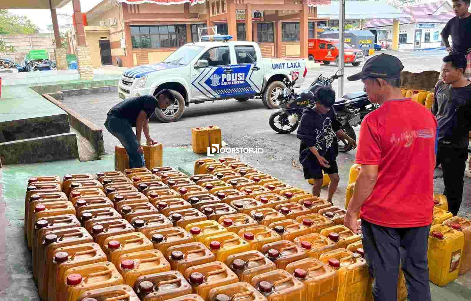 Temukan Penimbunan Pertalite, Polres Bangka Selatan Sita 3.040 Liter dan Tangkap Satu Tersangka