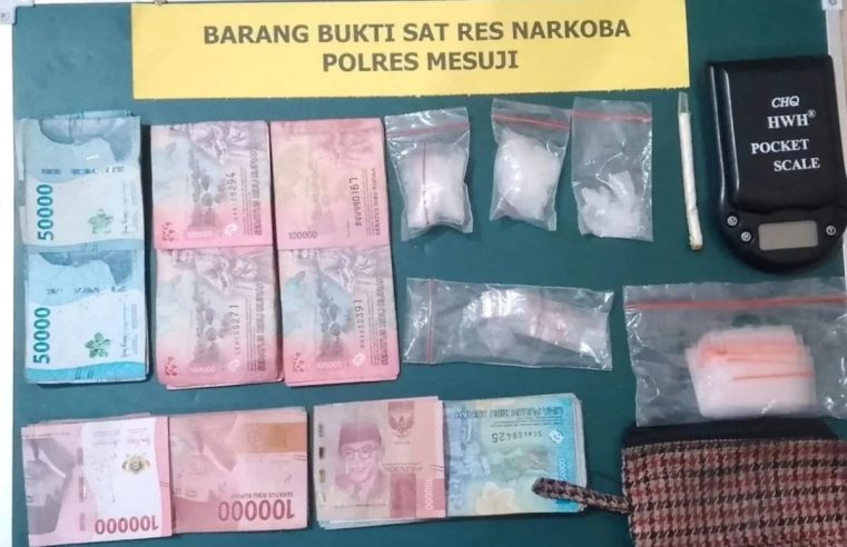 Bermodal Informasi Masyarakat, Polres Mesuji Tangkap Pengedar Narkotika dan Amankan Senjata Api Ilegal