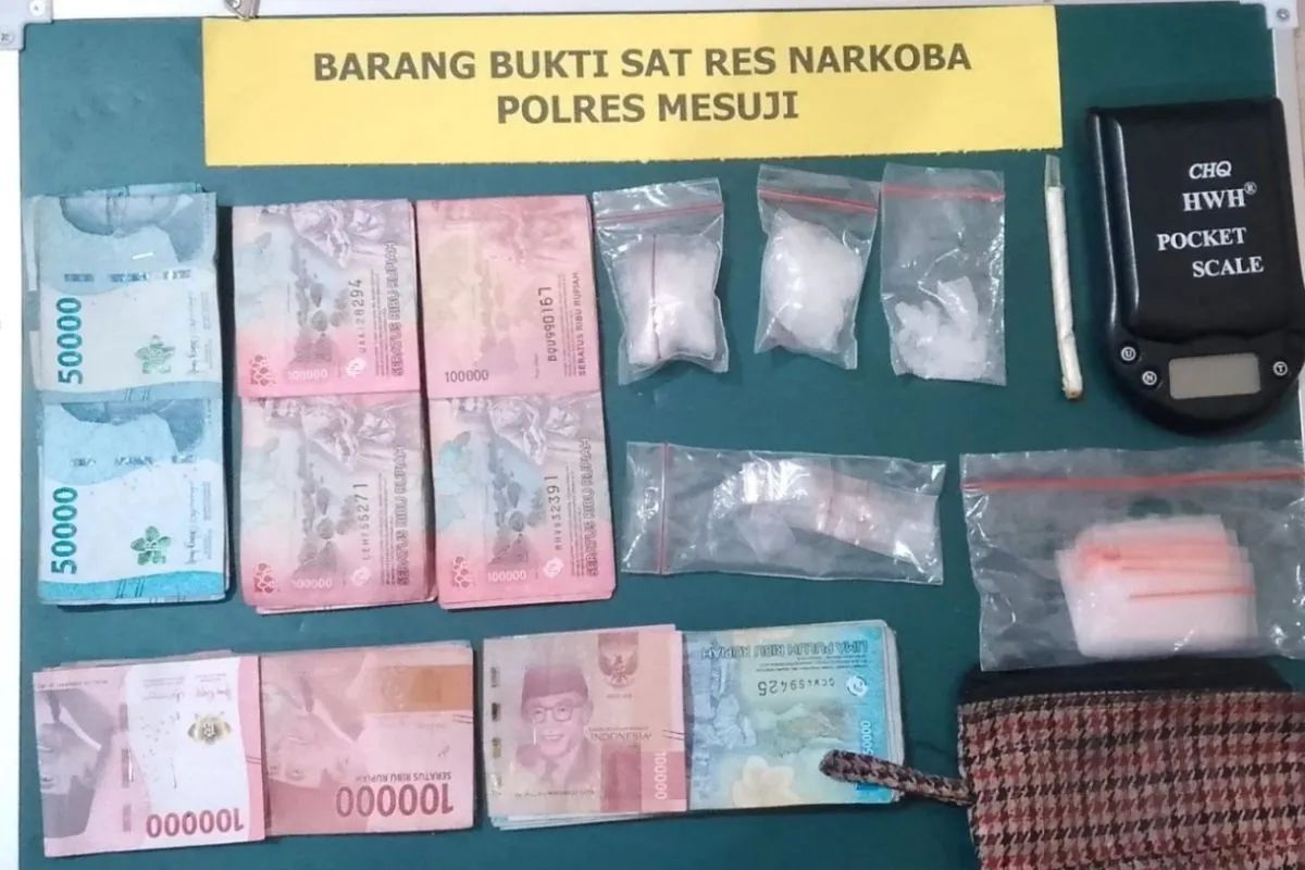 Bermodal Informasi Masyarakat, Polres Mesuji Tangkap Pengedar Narkotika dan Amankan Senjata Api Ilegal
